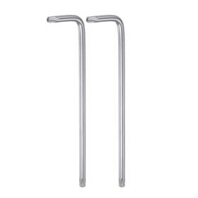 Uxcell 726215456486 2pcs T30 Tamper Proof Torx Key Wrench L Shape 5.31 Inch Long Arm High Carbon Steel