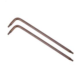 Uxcell 743151289367 T7 Tamper Proof Torx Star Key Bit Wrench L-shape 3.35 Inch Long Arm S2 Steel 2pcs