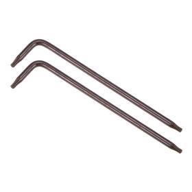 Uxcell 743151289381 T8 Tamper Proof Torx Star Key Bit Wrench L-shape 3.15 Inch Long Arm S2 Steel 2pcs