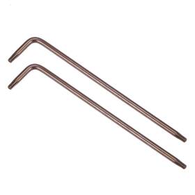 Uxcell 743151289428 2pcs T10 Tamper Proof Torx Star Key Bit Wrench L-shape 3.66 Inch Long Arm S2 Steel