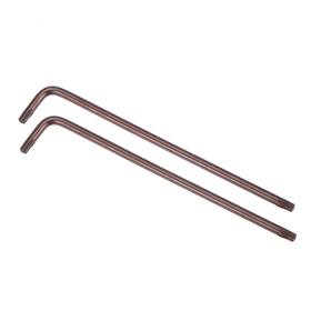 Uxcell 743151289442 2pcs T15 Tamper Proof Torx Star Key Bit Wrench L-shape 4.06 Inch Long Arm S2 Steel