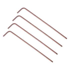 Uxcell 743151289749 4pcs 2mm Ball End Hex Key Wrench L Shaped Long Arm S2 Steel Repairing Tool