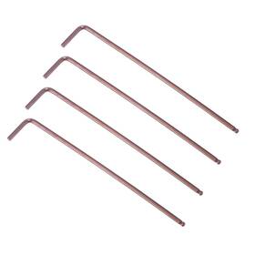 Uxcell 743151289770 4pcs 2.5mm Ball End Hex Key Wrench L Shaped Arm S2 Steel Repairing Tool