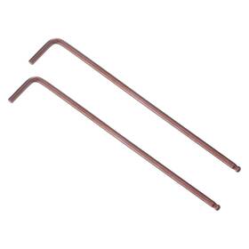 Uxcell 743151289794 2pcs 3-mm Ball End Hex Key Wrench L Shaped Long Arm S2 Steel Repairing Tool