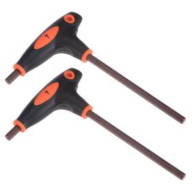 Uxcell 745065283134 2pcs 7mm Hex Key T-handle Dual End Wrench Spanner Metric S2 Steel Uxcell 745065283134 2pcs 7mm Hex Key T-handle Dual End Wrench Spanner Metric S2 Steel