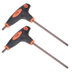 Uxcell 745065533116 2pcs T30 Anti Tamper Proof Torx Key T-handle Dual End Wrench S2 Steel