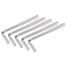 Uxcell 782685031769 5pcs 5mm Hex Key Wrench L Shaped Cr-v Repairing Tool