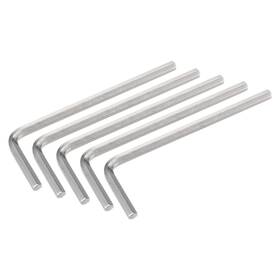 Uxcell 782685031868 5pcs 1/8 Inch Hex Key Wrench L Shaped Cr-v Repairing Tool