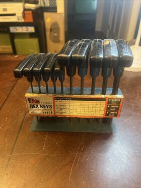 70153 Vaco 70152 6 In And 9 Inch 10 Piece Set T-handle Hex Key Allen Wrenches - P21