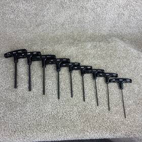 76205 Vaco Usa T-handle Hex Key Set 9pcs. Sae Good Condition
