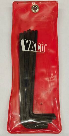 Llk7 Vaco 7-piece Wrench Hex Key Set Long Arm 5/64 Inch To 5/16 Usa