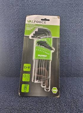 0022100004 Valforce Vfhk13s 13 Pieces Long Arm Ball Hex Keys Cr-v