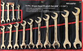 Wr11afs1-wr14afs1-wr14afm1 Valley Enterprises Combination Angle Wrench Set 14 Pc Sae