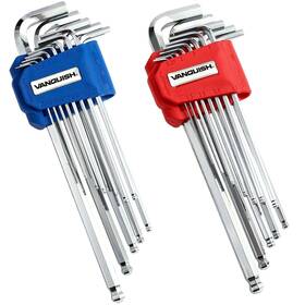 Vanquish 669356644889 Allen Wrenches Set 26 Pieces Sae/metric Key With Long Arm Ball End