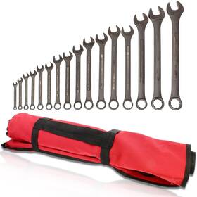00091 Vct 16pc Raised Panel Combination Wrenches Set 12-point Sae Black Oxide