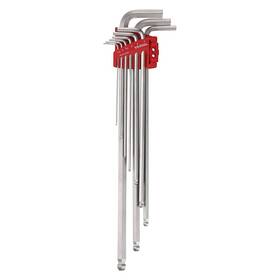 No.8309bp-xlu Vessel 840921124290 Ball Point Hex L-key Wrench Extra Long Type 9pc. Set 8309bpxlu