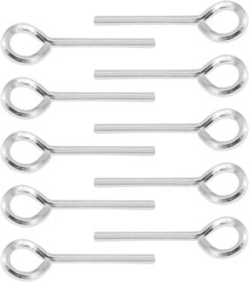 Vkinman 445015349370 10 Pcs 5/32 Inch Allen Wrench Keychain Standard Hex Dogging Key With Full Loop