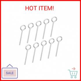 Vkinman 711181695632 10pcs 1/8 Inch Allen Wrench Keychain Standard Hex Dogging Key With Full Loo