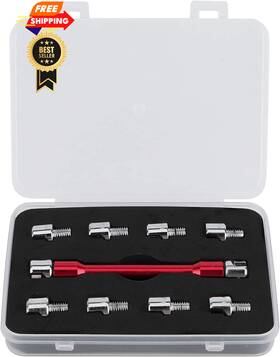 Veiyixm0sfygabp-13 Watris Veiyi Motorcycle Spoke Wrench 5.0-6.8mm For Most Motorbikes Red