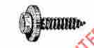Wef-2634 W E Sales 2634 6.3 X 25 Mm Hex Head Screw With 17 Loose Washer Gm Products-black