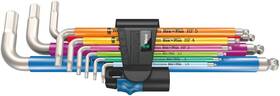 05022699001 Wera 013288224477 - L-key Set 3950/9 Hex-plus Multicolour Hf Stainless 1 S