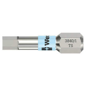 05071072001 Wera Insert Bit Metric 1/4 Hex 2.5mm 1 Ss