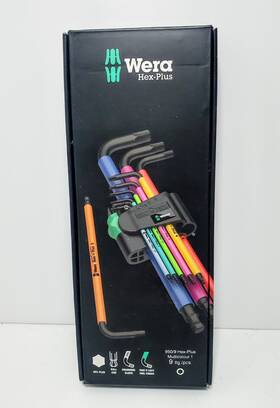 06073594001 Wera 950/9 Hex-plus Multicolor L-key Set Metric