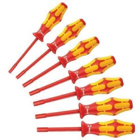 05345201001 Wera Nut Driver Set 7 Pieces Sae Hollow Ins
