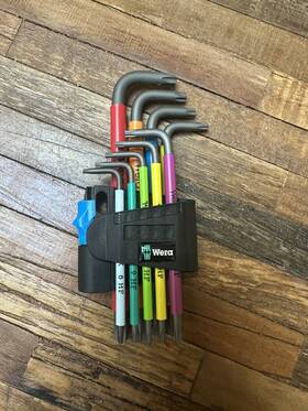 Wr024179 Wera 024179 Multicolor Torx Hf L-key Clip Set