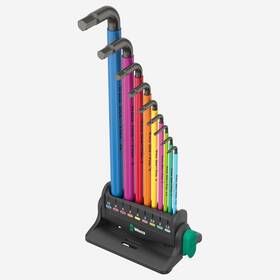 Wr133165 Wera 133165 950/9 Hex-plus Multicolour 3 L-key Set Metric Blacklaser 9 Pieces
