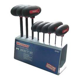 2cyd1 Westward 8 Piece Sae T-shape Hex Key Set