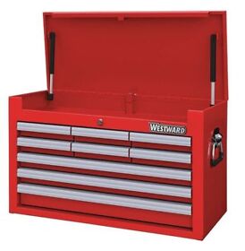 32h878 Westward 26inch.w Top Chest 9 Drawers Red 12-5/8inch.d X 16-5/16inch.h