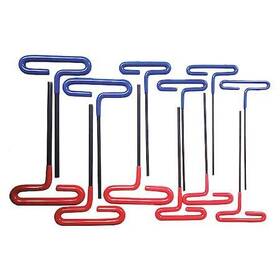 493l32 Westward 12 Piece Metric/sae T-shape Hex Key Set