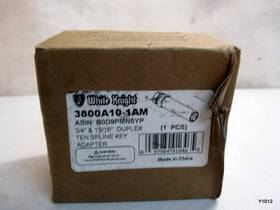 3800a10 White Knight 097984916465 Ten Spline Key Adapter To Unlock 20mm 3/4 Inch And 13/16 Hex 10