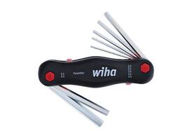 Wiha 084705351957 35195 Metric Pocket Star Fold Up Key Set With Large Ergo Handle 7-piece