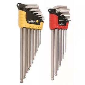 Wiha 313025793728 Ergostar Ball Hex L- Key Set - Inch Metric 22-piece