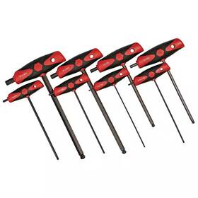 Wiha 313048925915 Softgrip Hex T-handle Metric Set 8-piece