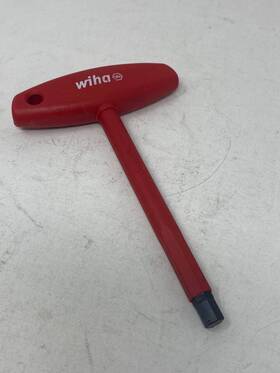 33487 Wiha Insulated T-handle Hex Inch 3/8 Used Red