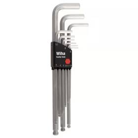 Wiha 445017688606 Ball End Hex L-key Set - Metric 9 Piece