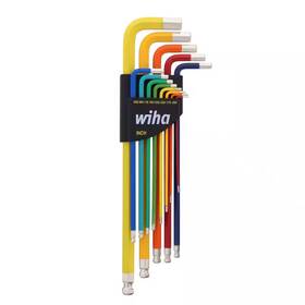 Wiha 445042863863 Color-coded Ball End Hex L Key Set Inch 13-pieces