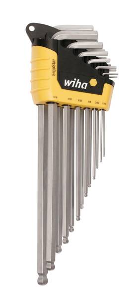 B00cjc51mo Wiha 66988 Ergostar Ball End Hex L-key Set 13 Pc Inch Auto-open Hold