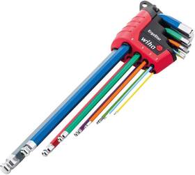 Sb369e9f Wiha Sb369 Ergostar 9-piece Bright Colour Metric
