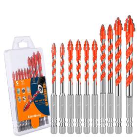 Xjcbwz-002 Wildbossy Serrated Concrete Metric Drill Bit Set 10pcs 5mm-12mm