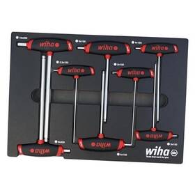 54079 Willi Hahn Corporation 8 Piece Softgrip Dual Drive Hex Metric T-handle Tray Set