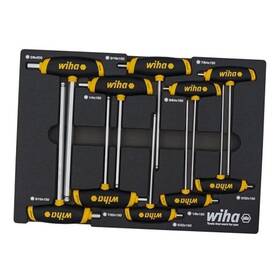 54081 Willi Hahn Corporation 10 Piece Softgrip Dual Drive Hex Sae T-handle Tray Set
