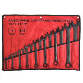 0350 Winmax Tools Automotive 16 Piece Sae Combination Wrench Set Powder Coated