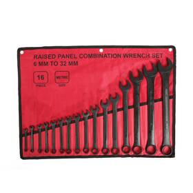 0548 Winmax Tools Automotive 16 Piece Metric Combination Wrench Set 6mm To Black