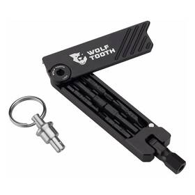 Wolf Tooth 810006805789 6-bit Hex Wrench Multi-tool With Keychain