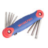 W022003 Workpro Folding Torx Key Set Chrome-vanadium Steel Hardened