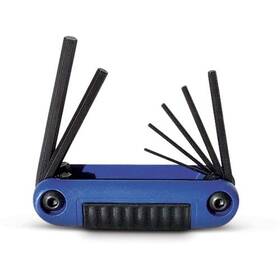 9e25172 Wright Tool - Resin Fold-up Hex Key Metric 7 Pcs Set- 2mm 8mm